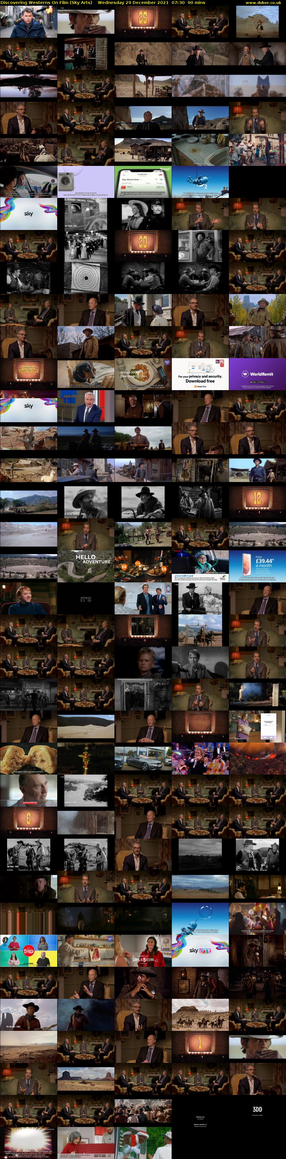 Discovering Westerns On Film (Sky Arts) Wednesday 29 December 2021 07:30 - 09:00