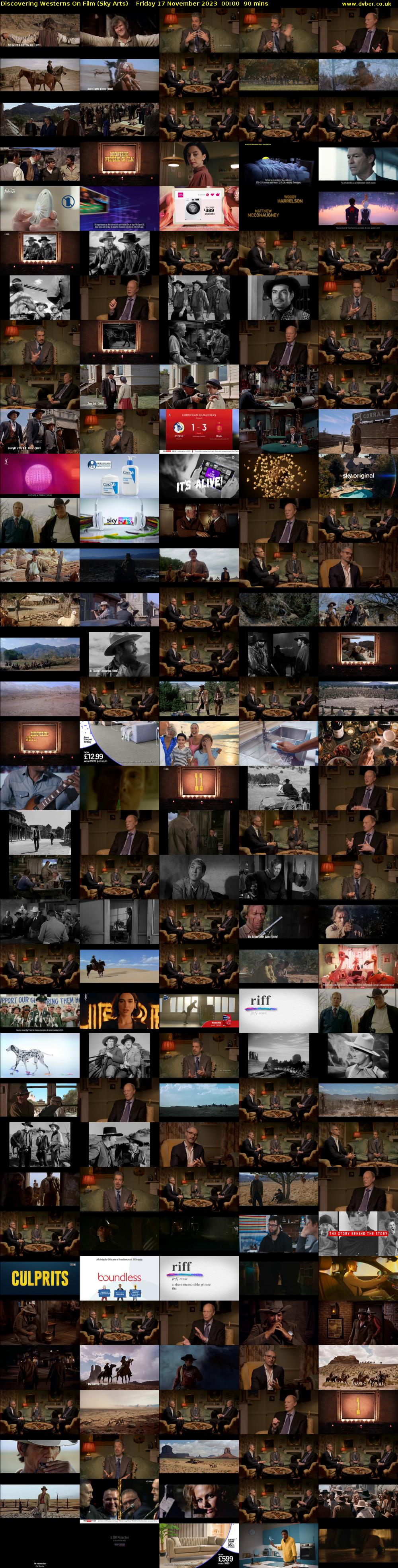 Discovering Westerns On Film (Sky Arts) Friday 17 November 2023 00:00 - 01:30