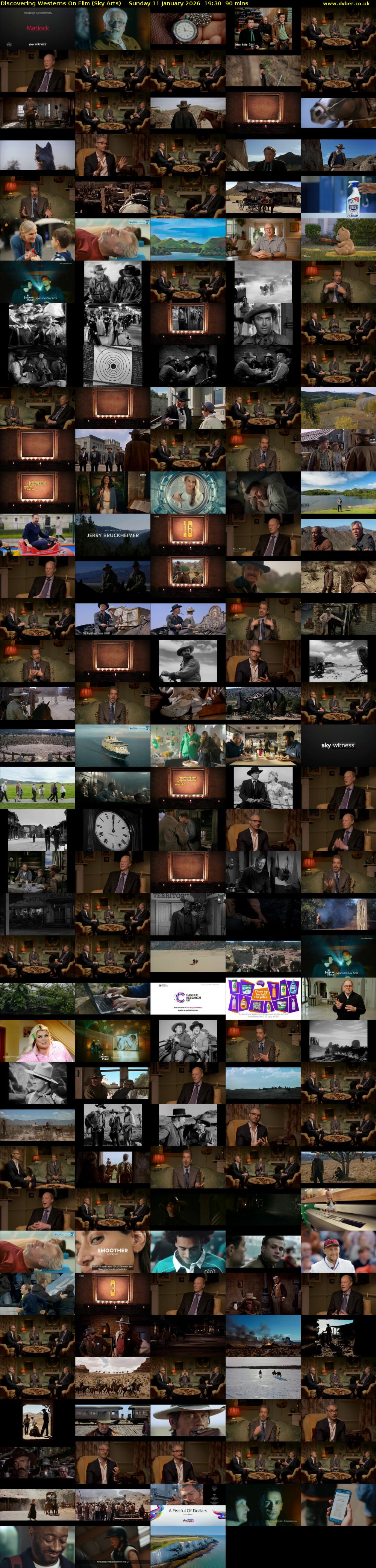 Discovering Westerns On Film (Sky Arts) Sunday 11 January 2026 19:30 - 21:00