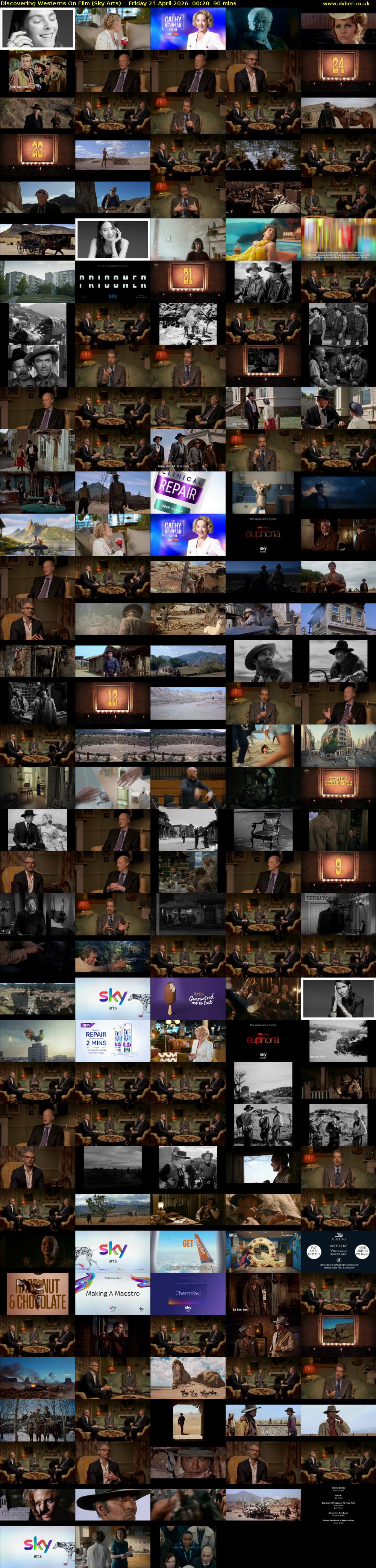 Discovering Westerns On Film (Sky Arts) Friday 24 April 2026 00:20 - 01:50