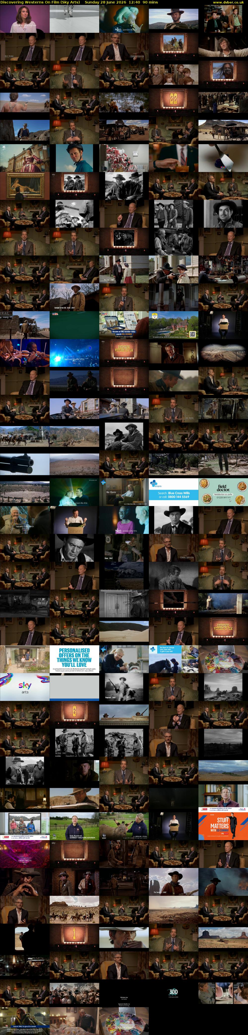 Discovering Westerns On Film (Sky Arts) Sunday 28 June 2026 12:40 - 14:10