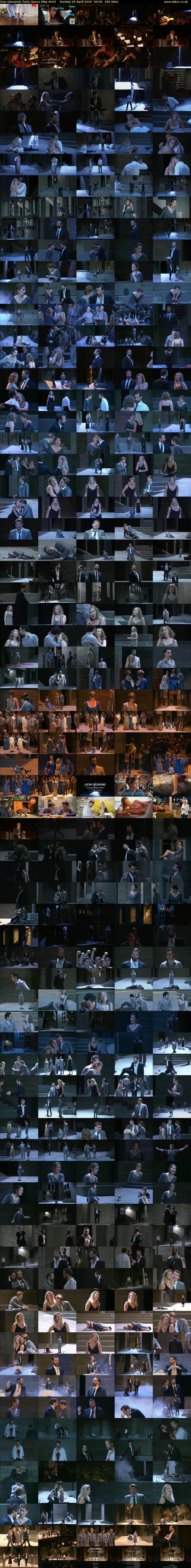 Don Giovanni: Paris Opera (Sky Arts) Sunday 26 April 2026 06:00 - 09:00