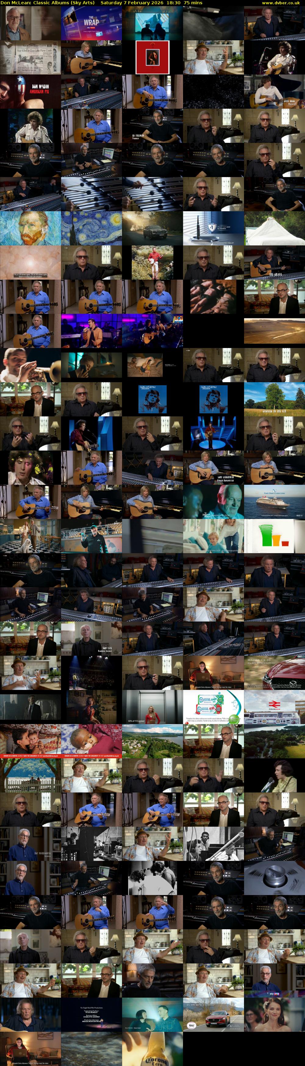 Don McLean: Classic Albums (Sky Arts) Saturday 7 February 2026 18:30 - 19:45