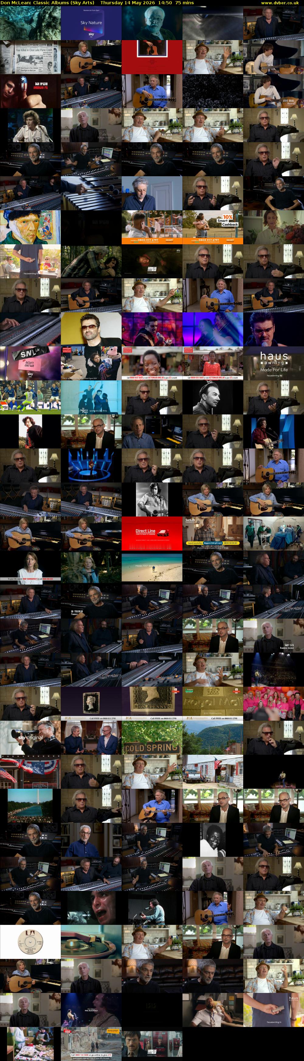 Don McLean: Classic Albums (Sky Arts) Thursday 14 May 2026 14:50 - 16:05