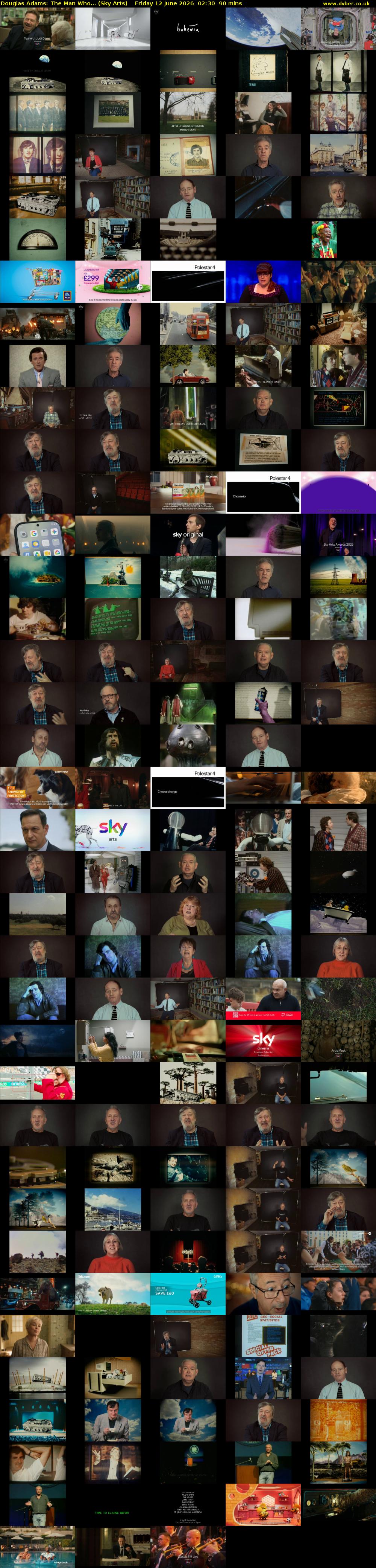 Douglas Adams: The Man Who... (Sky Arts) Friday 12 June 2026 02:30 - 04:00