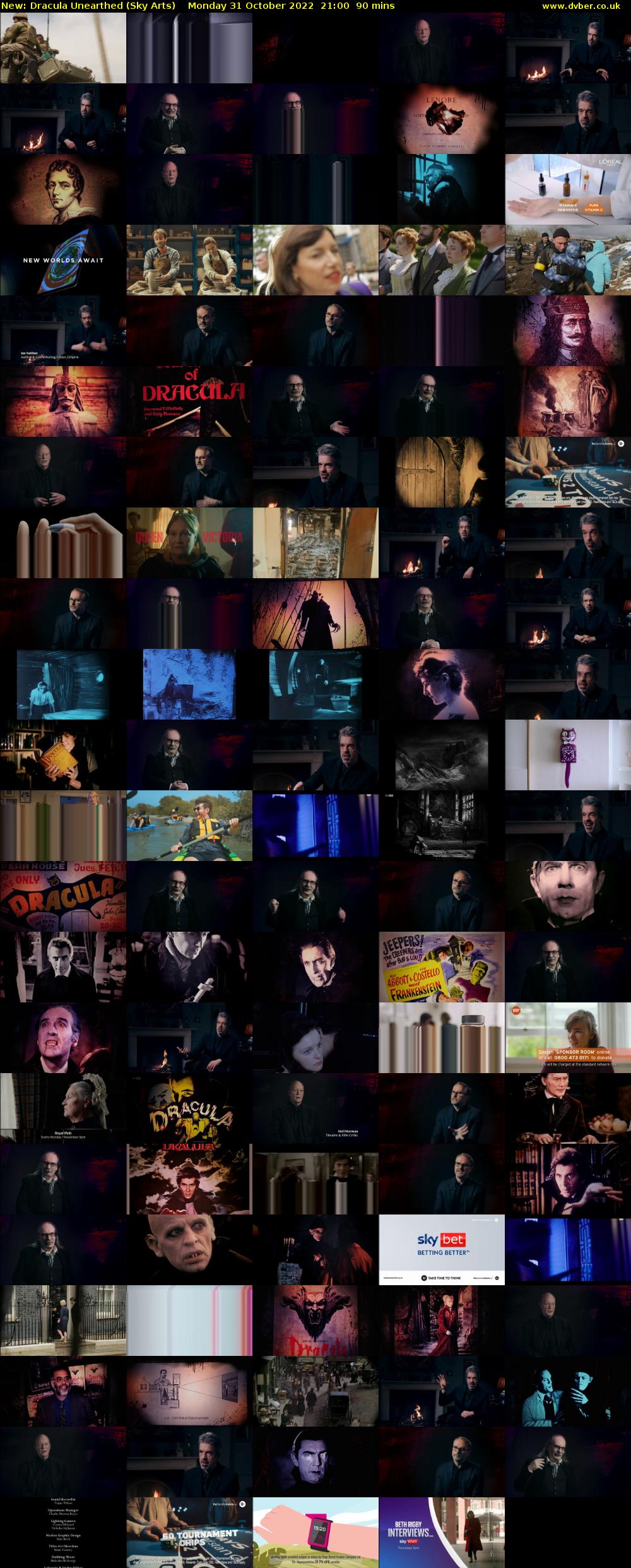 Dracula Unearthed (Sky Arts) Monday 31 October 2022 21:00 - 22:30