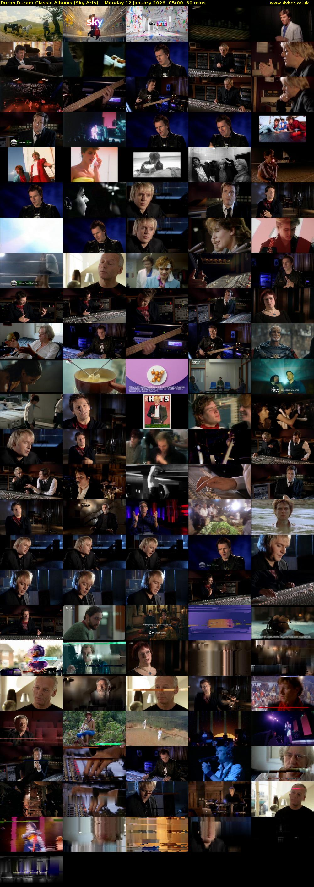Duran Duran: Classic Albums (Sky Arts) Monday 12 January 2026 05:00 - 06:00