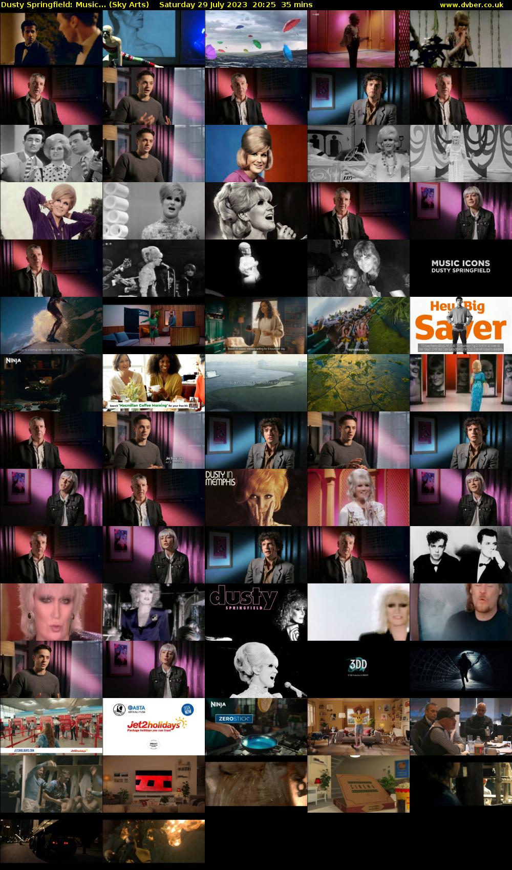 Dusty Springfield: Music... (Sky Arts) Saturday 29 July 2023 20:25 - 21:00
