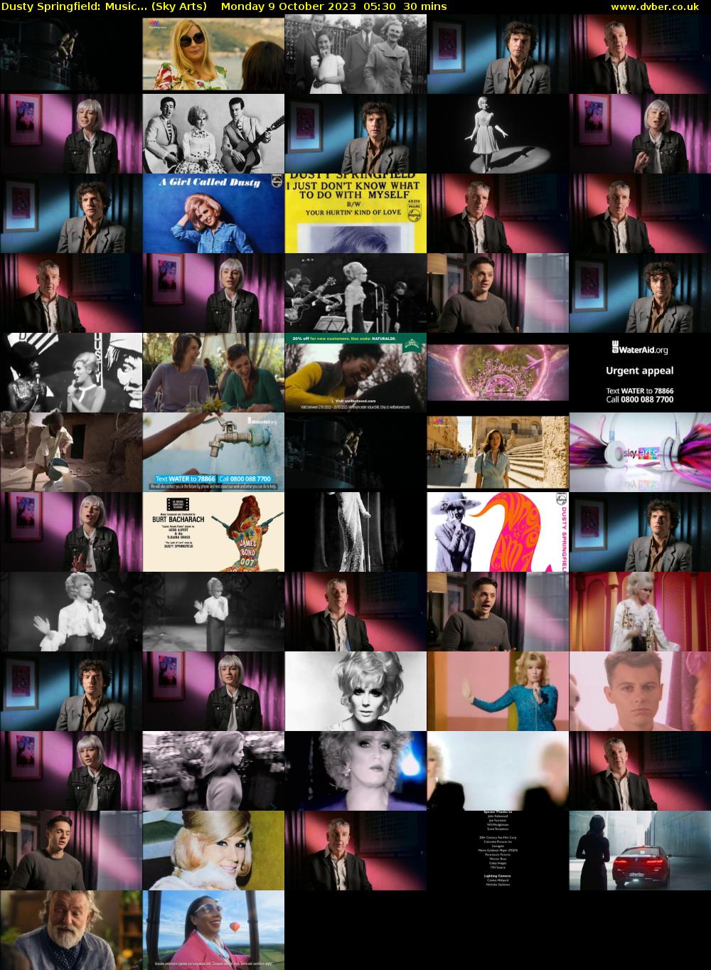 Dusty Springfield: Music... (Sky Arts) Monday 9 October 2023 05:30 - 06:00