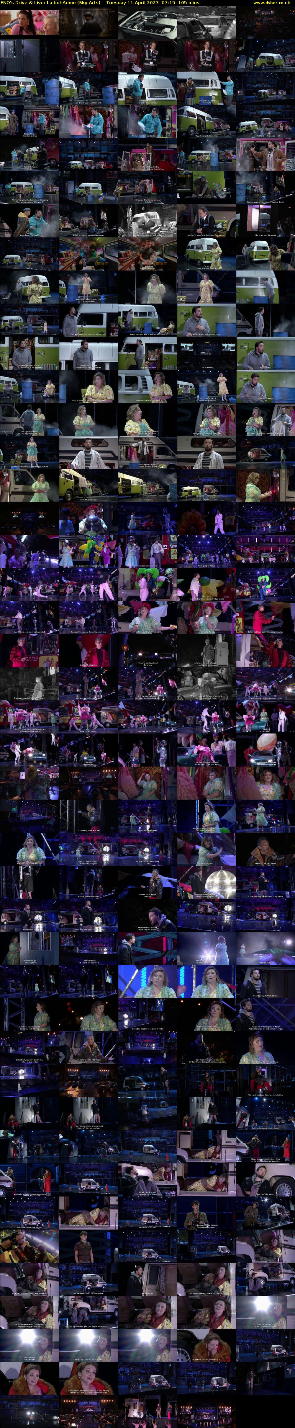 ENO's Drive & Live: La bohÁeme (Sky Arts) Tuesday 11 April 2023 07:15 - 09:00