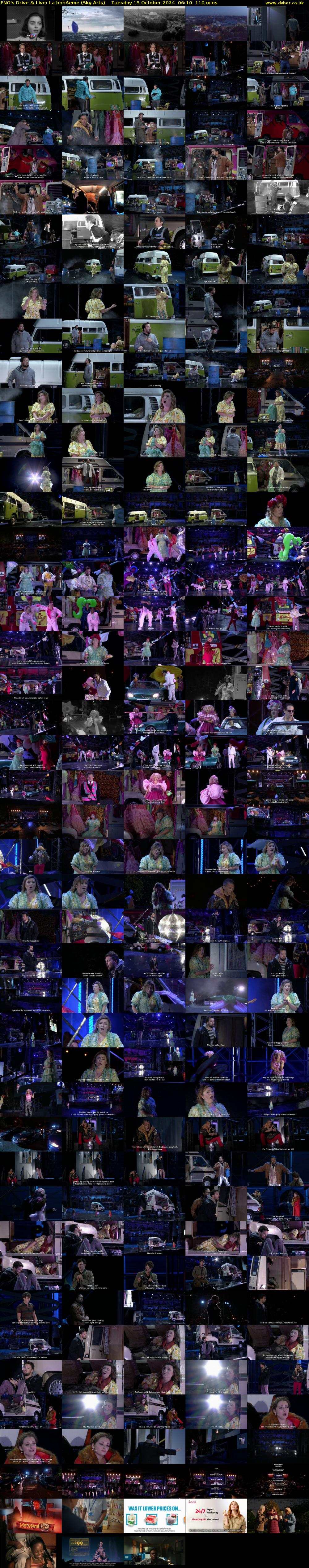ENO's Drive & Live: La bohÁeme (Sky Arts) Tuesday 15 October 2024 06:10 - 08:00