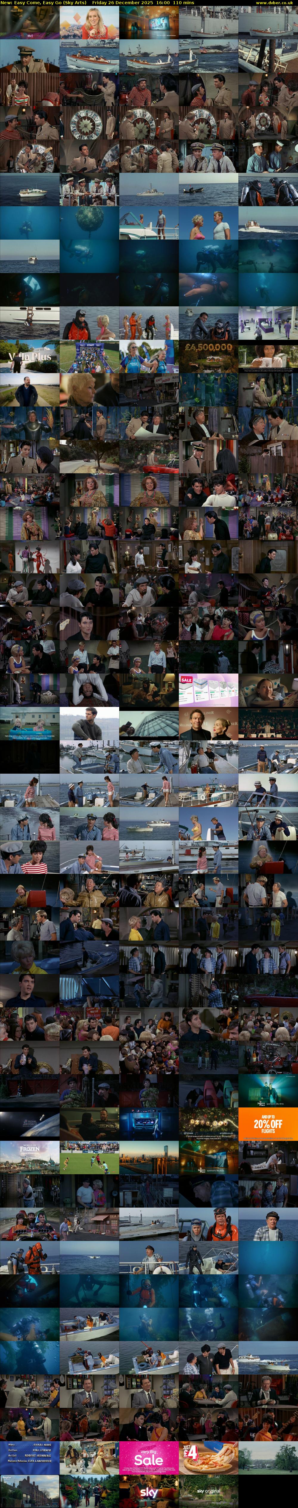 Easy Come, Easy Go (Sky Arts) Friday 26 December 2025 16:00 - 17:50