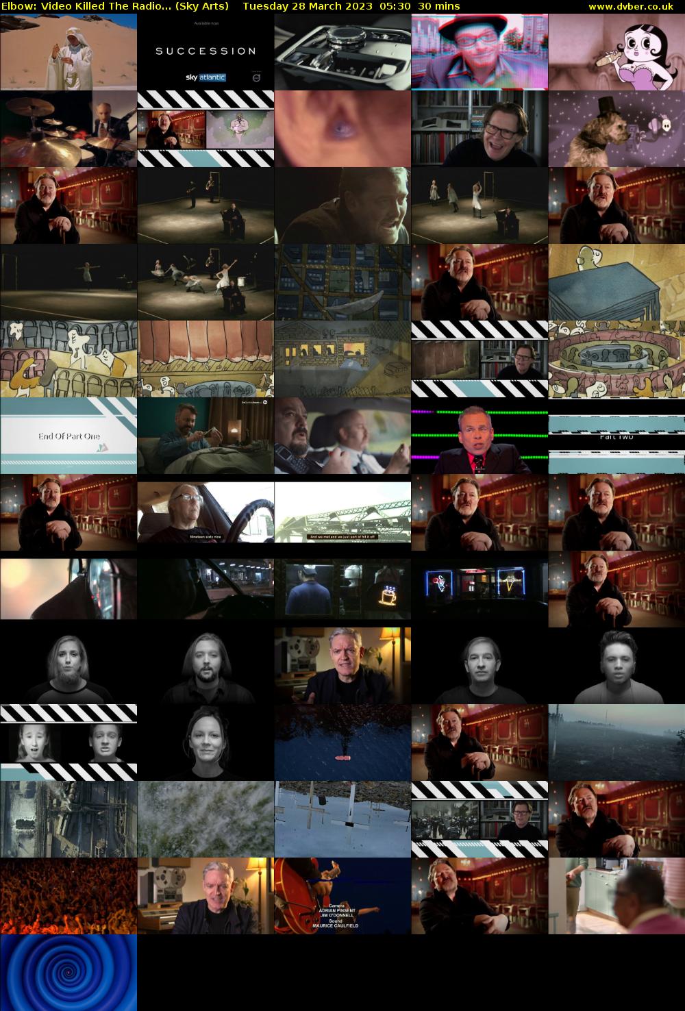 Elbow: Video Killed The Radio... (Sky Arts) Tuesday 28 March 2023 05:30 - 06:00