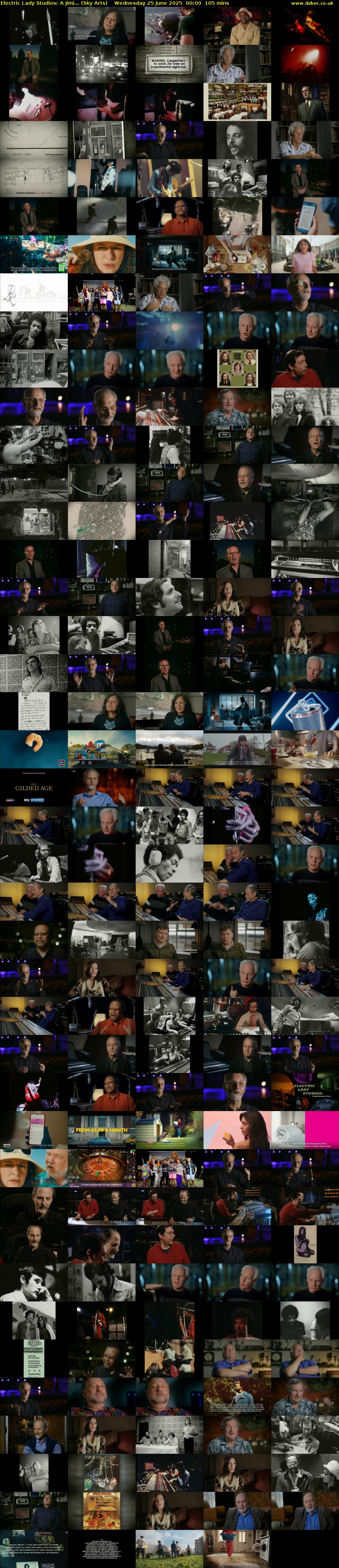 Electric Lady Studios: A Jimi... (Sky Arts) Wednesday 25 June 2025 00:00 - 01:45