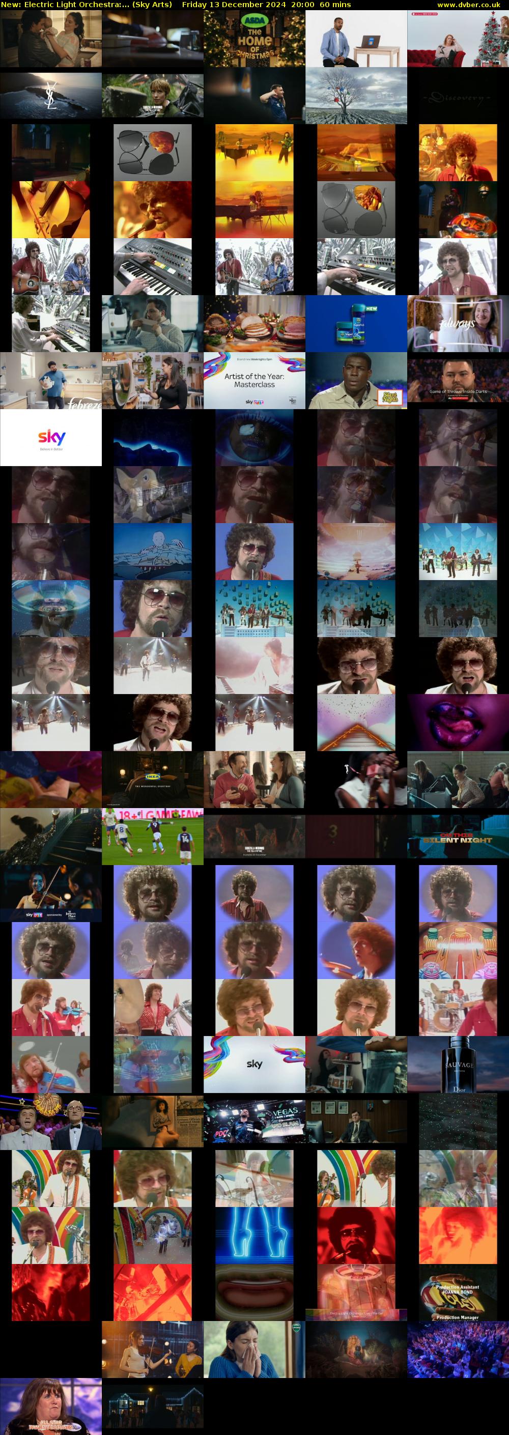 Electric Light Orchestra:... (Sky Arts) Friday 13 December 2024 20:00 - 21:00