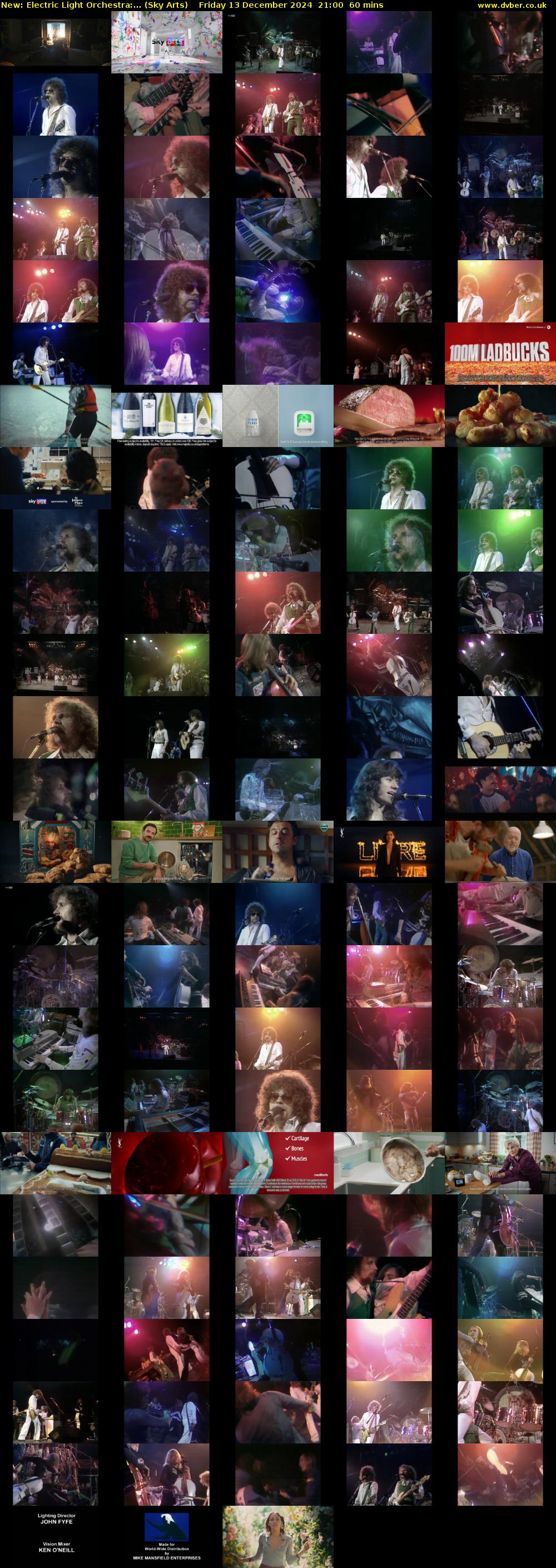 Electric Light Orchestra:... (Sky Arts) Friday 13 December 2024 21:00 - 22:00