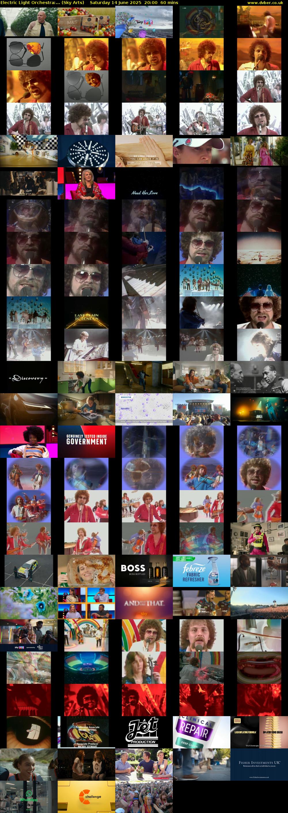Electric Light Orchestra:... (Sky Arts) Saturday 14 June 2025 20:00 - 21:00