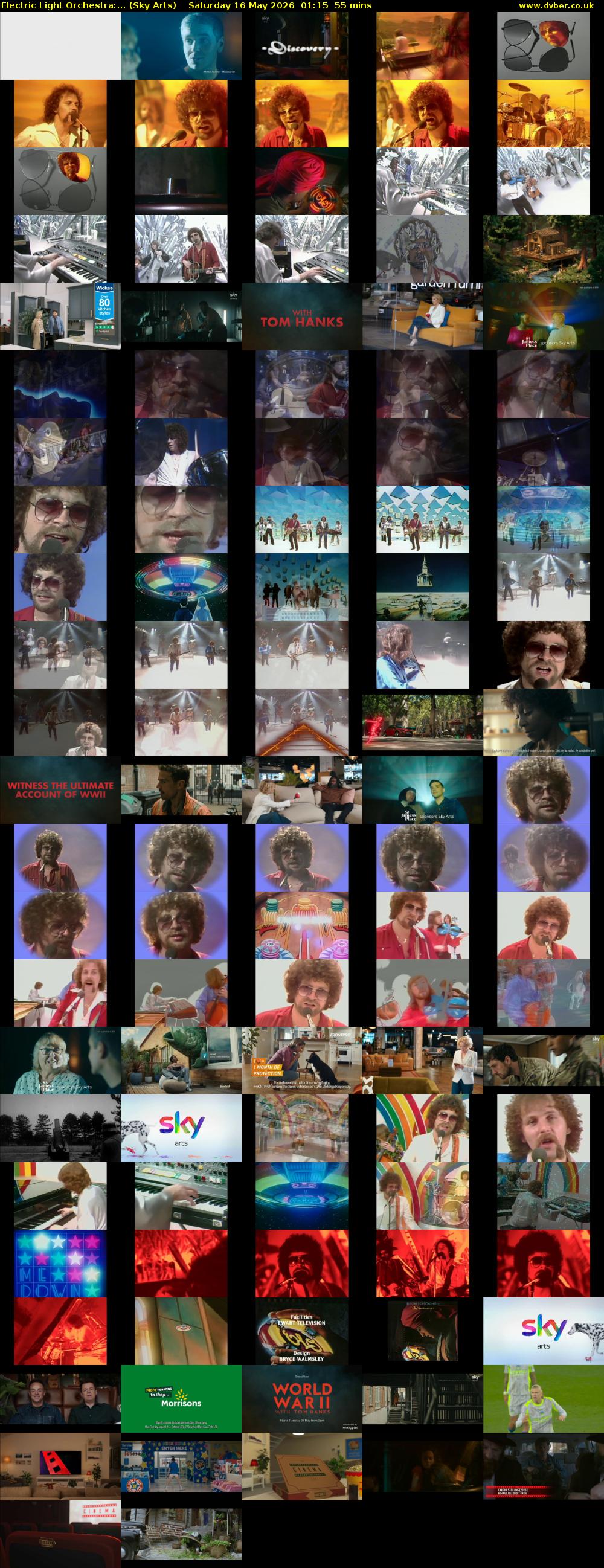 Electric Light Orchestra:... (Sky Arts) Saturday 16 May 2026 01:15 - 02:10