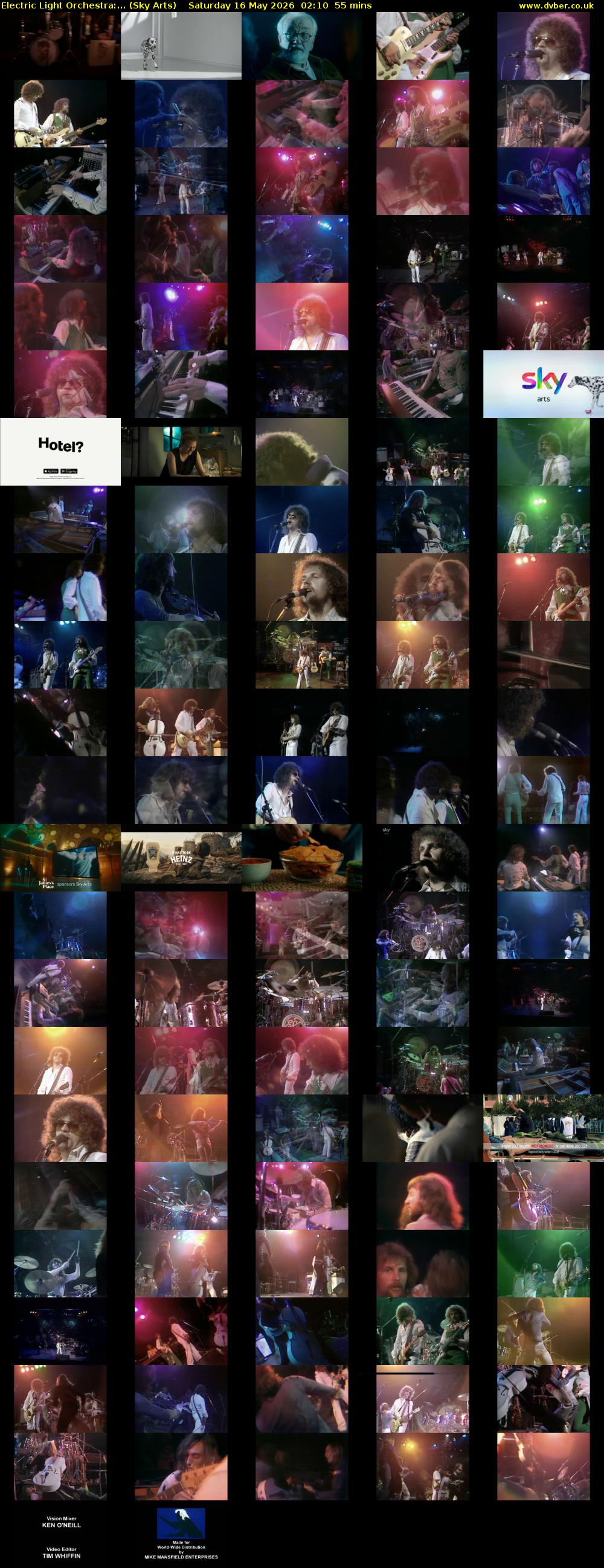 Electric Light Orchestra:... (Sky Arts) Saturday 16 May 2026 02:10 - 03:05