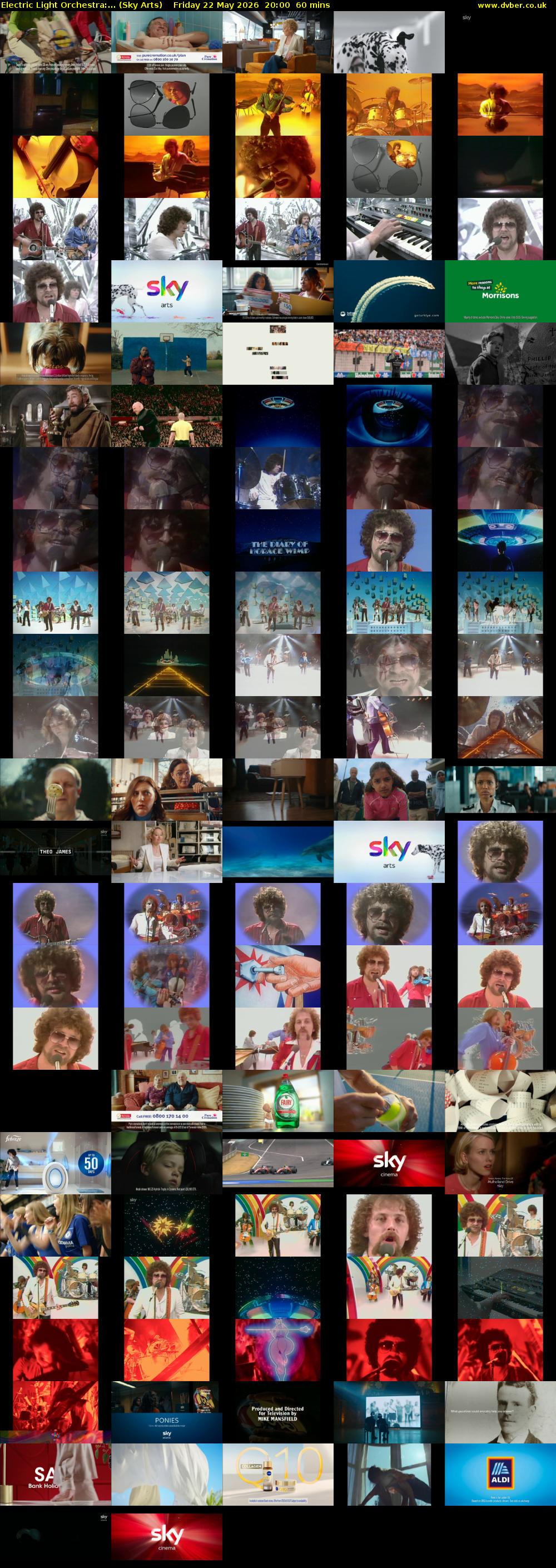 Electric Light Orchestra:... (Sky Arts) Friday 22 May 2026 20:00 - 21:00