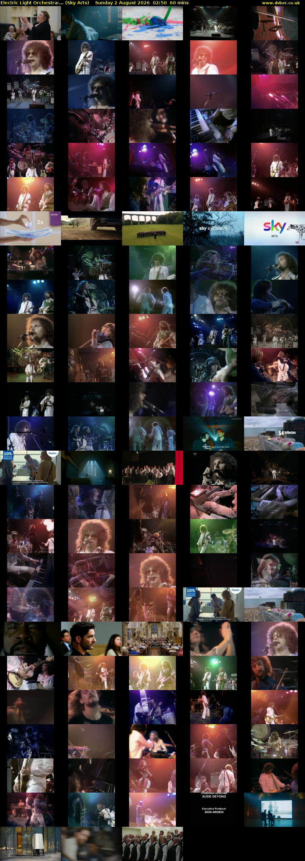 Electric Light Orchestra:... (Sky Arts) Sunday 2 August 2026 02:50 - 03:50