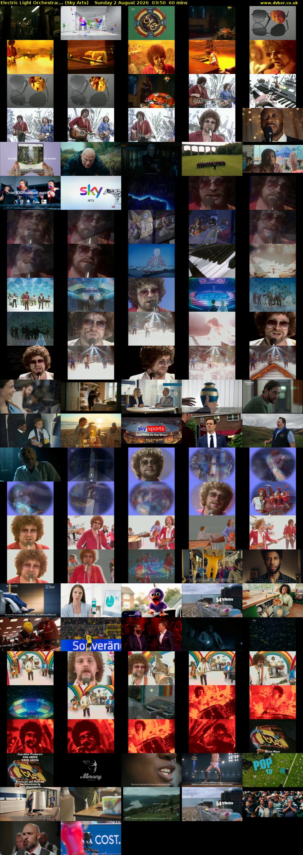 Electric Light Orchestra:... (Sky Arts) Sunday 2 August 2026 03:50 - 04:50
