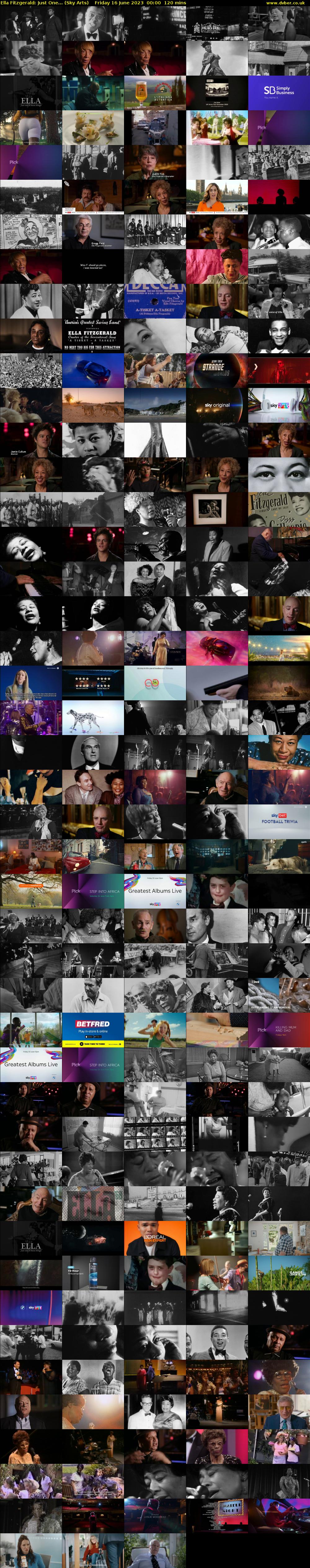Ella Fitzgerald: Just One... (Sky Arts) Friday 16 June 2023 00:00 - 02:00