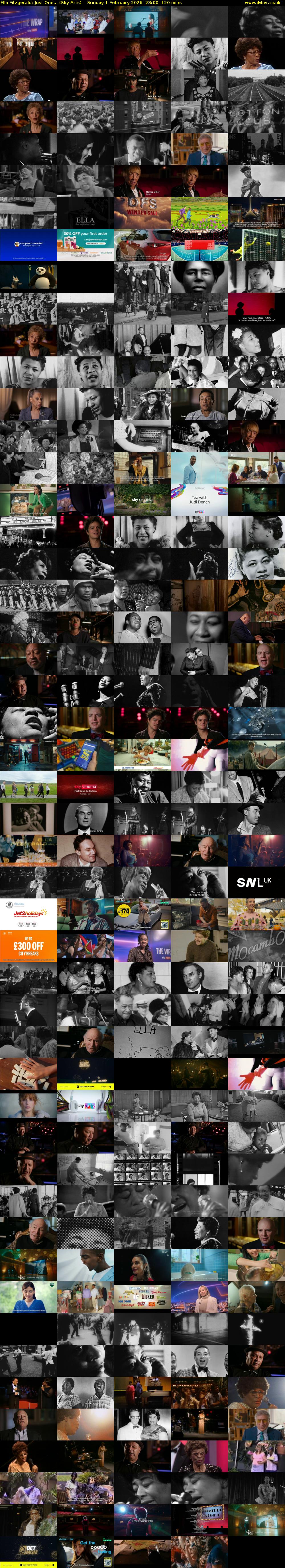 Ella Fitzgerald: Just One... (Sky Arts) Sunday 1 February 2026 23:00 - 01:00