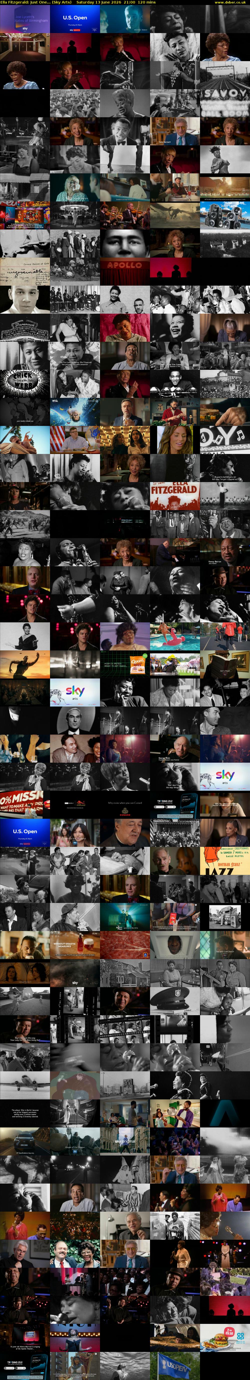 Ella Fitzgerald: Just One... (Sky Arts) Saturday 13 June 2026 21:00 - 23:00