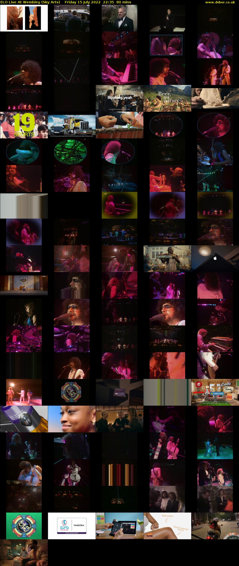 Elo Live At Wembley (Sky Arts) Friday 15 July 2022 22:35 - 23:55