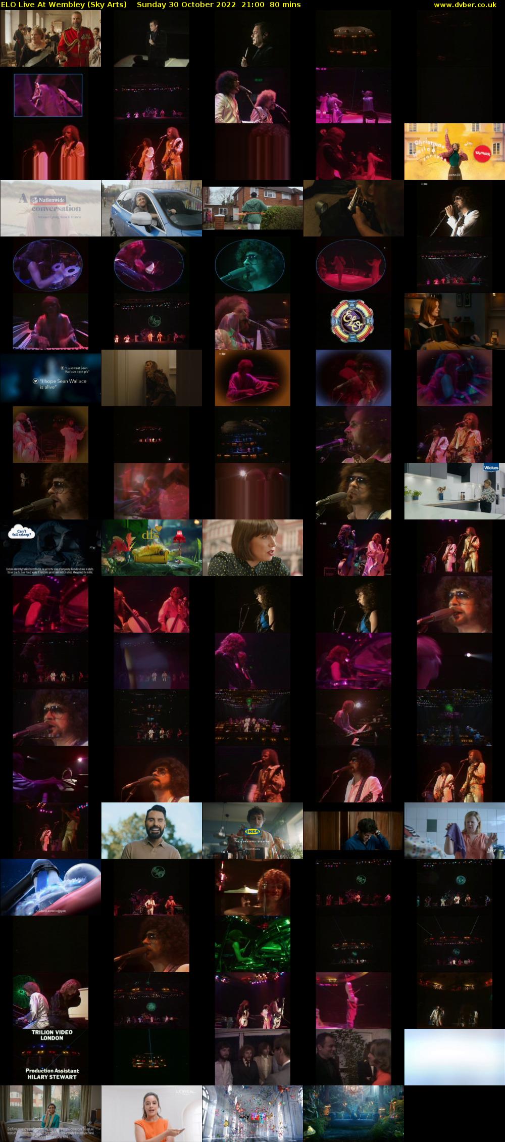Elo Live At Wembley (Sky Arts) Sunday 30 October 2022 21:00 - 22:20