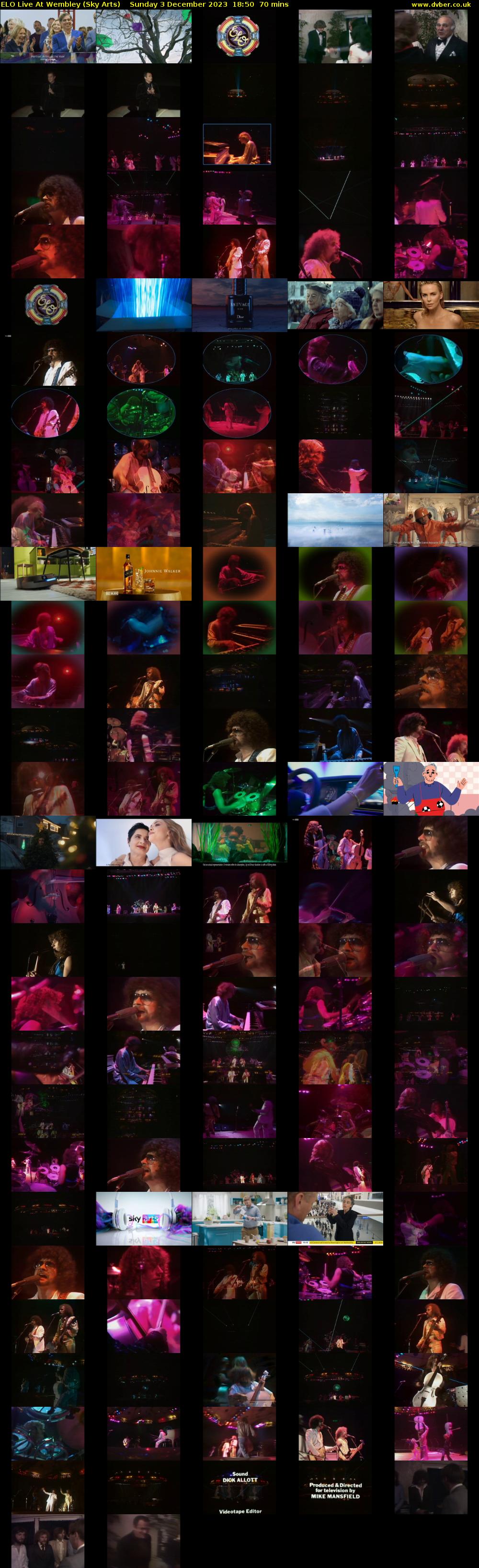 Elo Live At Wembley (Sky Arts) Sunday 3 December 2023 18:50 - 20:00