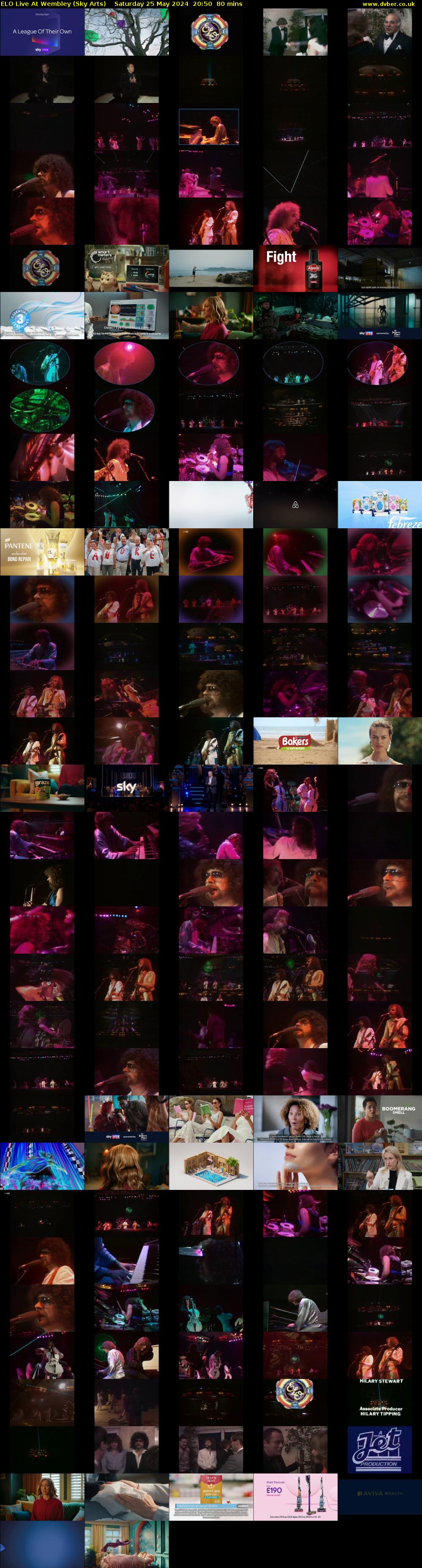 Elo Live At Wembley (Sky Arts) Saturday 25 May 2024 20:50 - 22:10