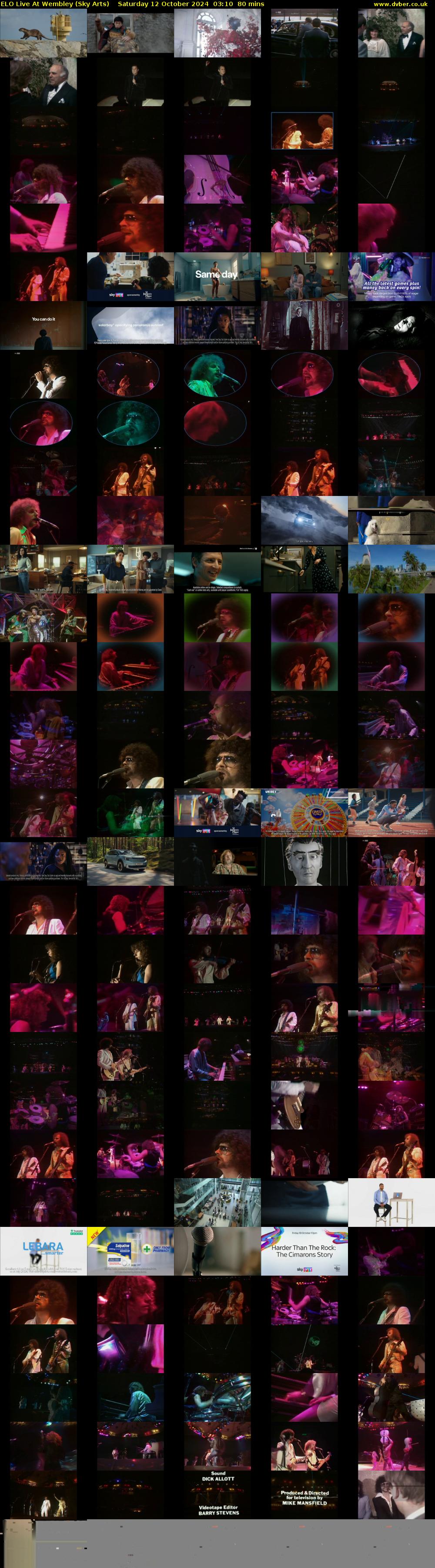 Elo Live At Wembley (Sky Arts) Saturday 12 October 2024 03:10 - 04:30