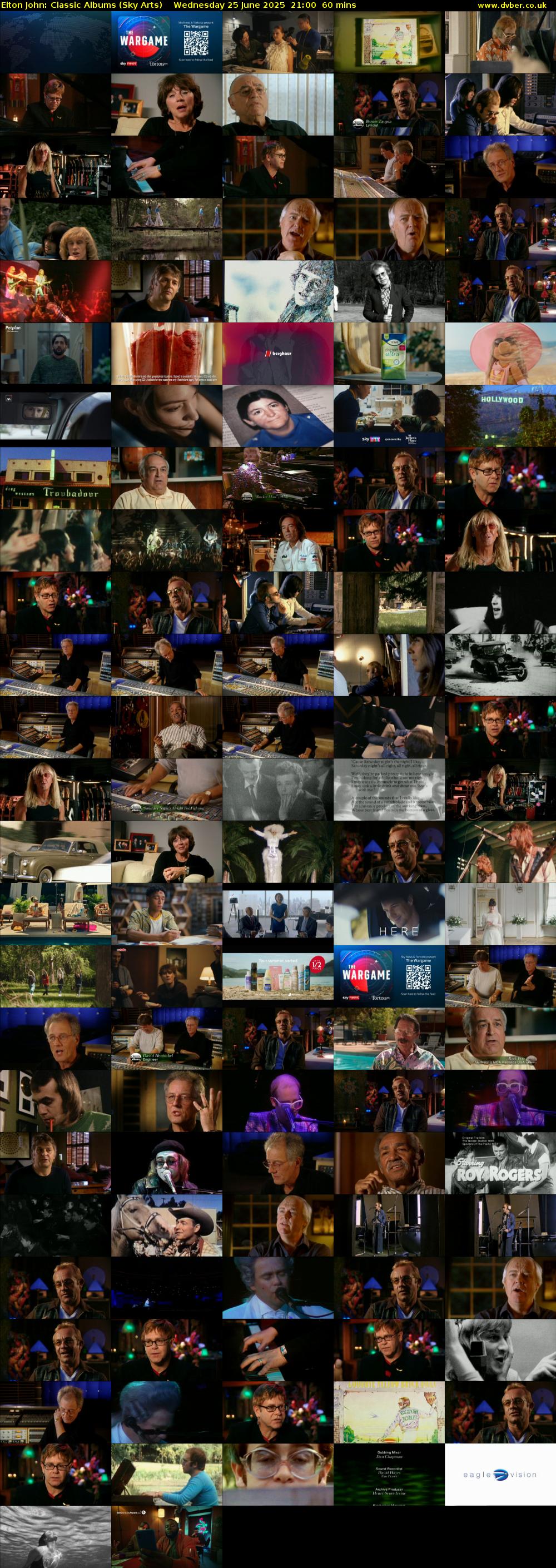 Elton John: Classic Albums (Sky Arts) Wednesday 25 June 2025 21:00 - 22:00