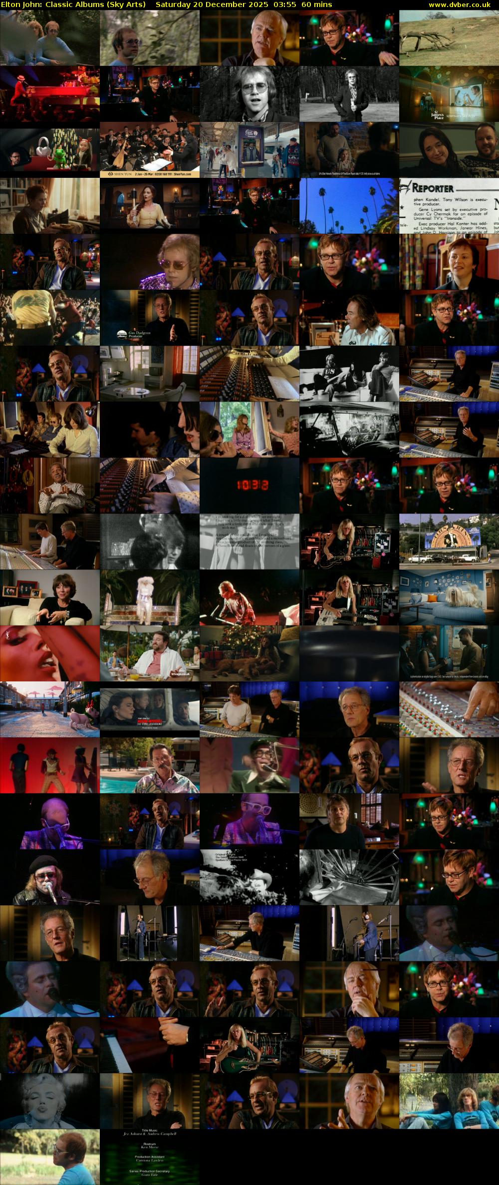 Elton John: Classic Albums (Sky Arts) Saturday 20 December 2025 03:55 - 04:55