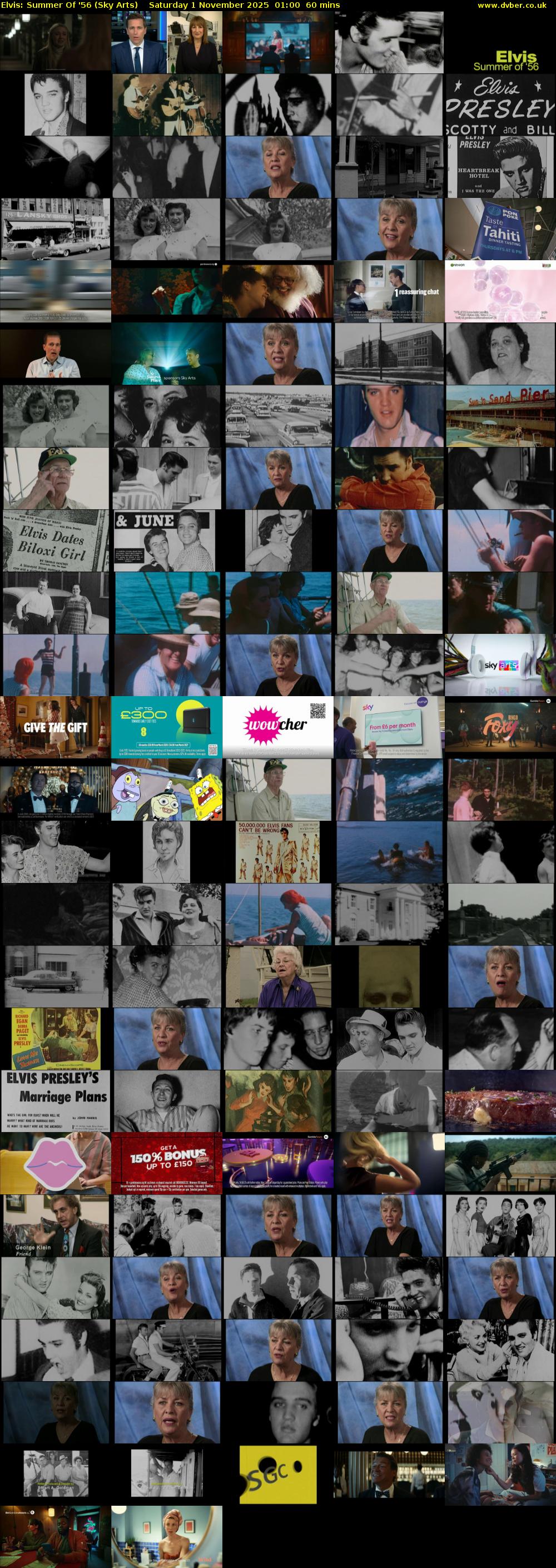 Elvis: Summer Of '56 (Sky Arts) Saturday 1 November 2025 01:00 - 02:00