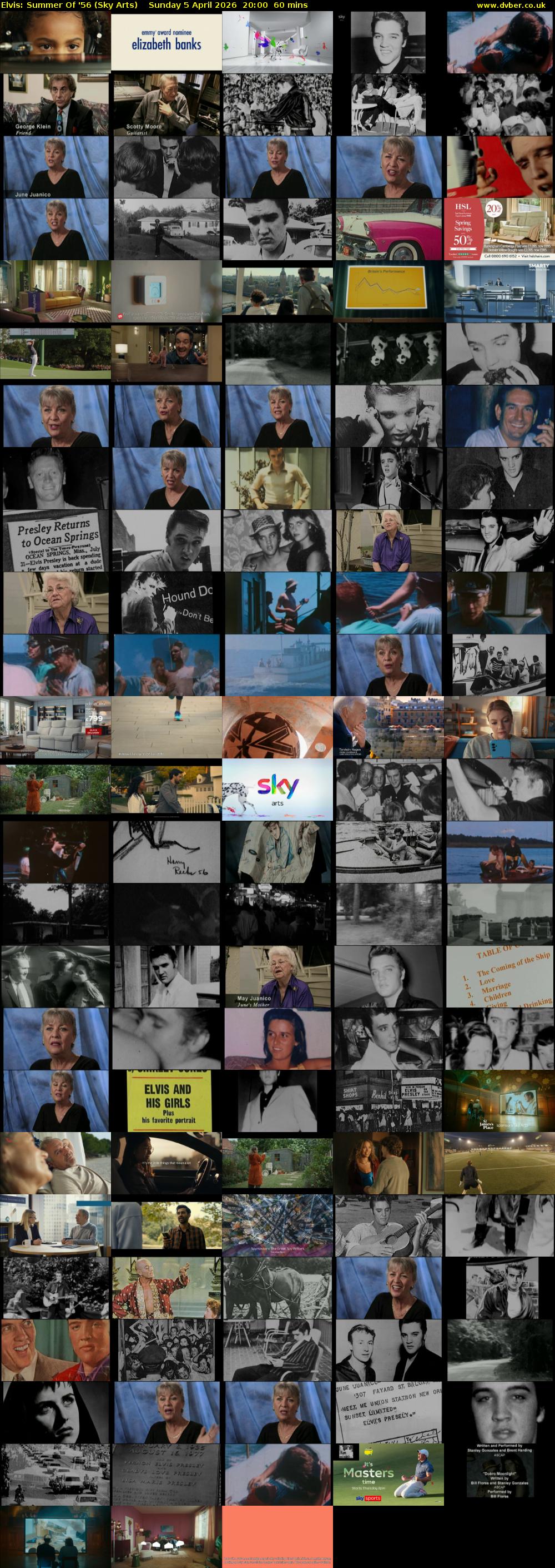 Elvis: Summer Of '56 (Sky Arts) Sunday 5 April 2026 20:00 - 21:00