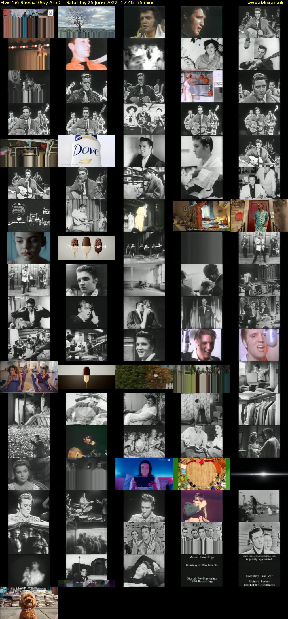 Elvis '56 Special (Sky Arts) Saturday 25 June 2022 17:45 - 19:00