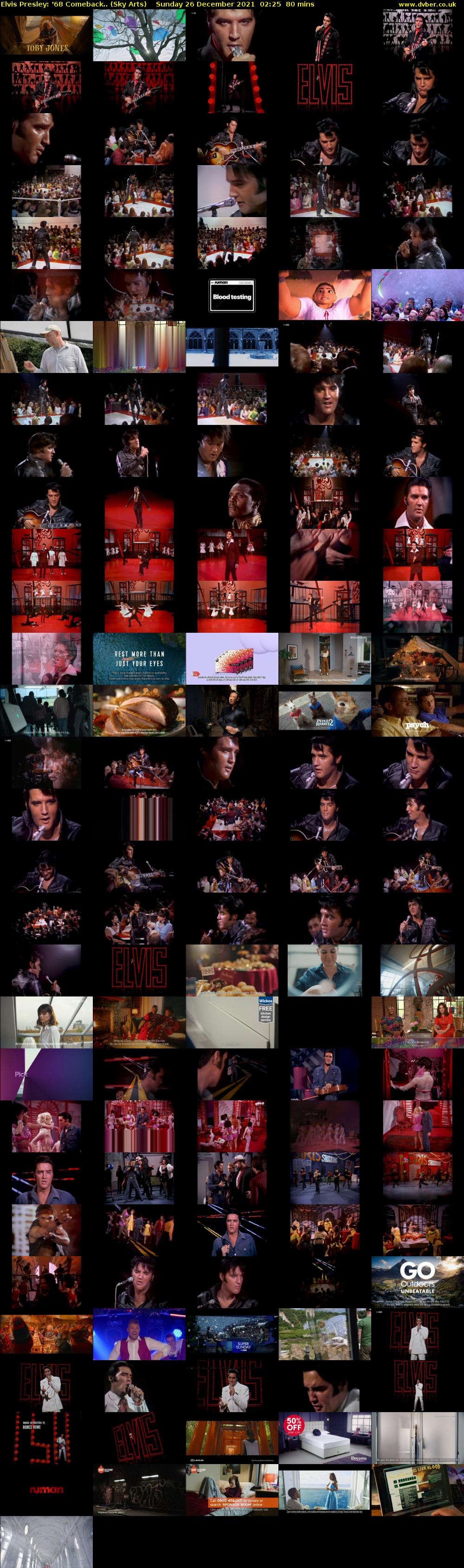 Elvis Presley: '68 Comeback.. (Sky Arts) Sunday 26 December 2021 02:25 - 03:45