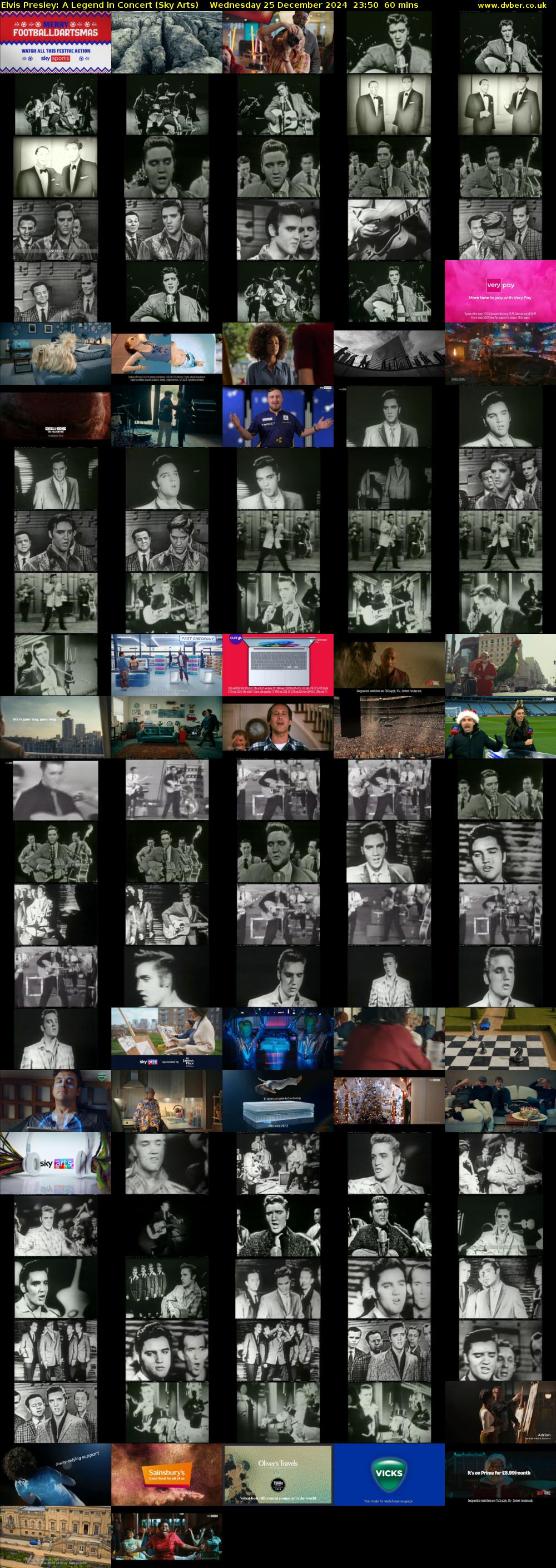 Elvis Presley: A Legend in Concert (Sky Arts) Wednesday 25 December 2024 23:50 - 00:50