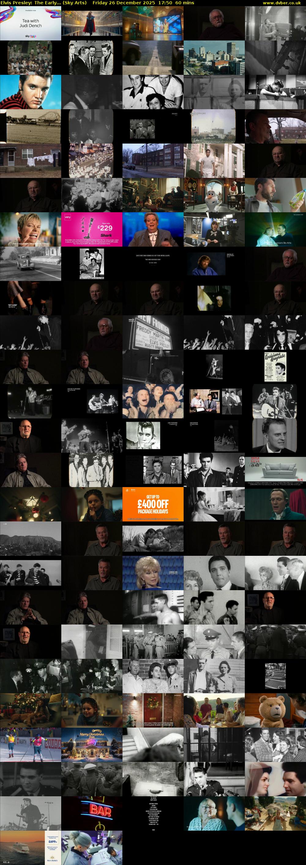 Elvis Presley: The Early... (Sky Arts) Friday 26 December 2025 17:50 - 18:50