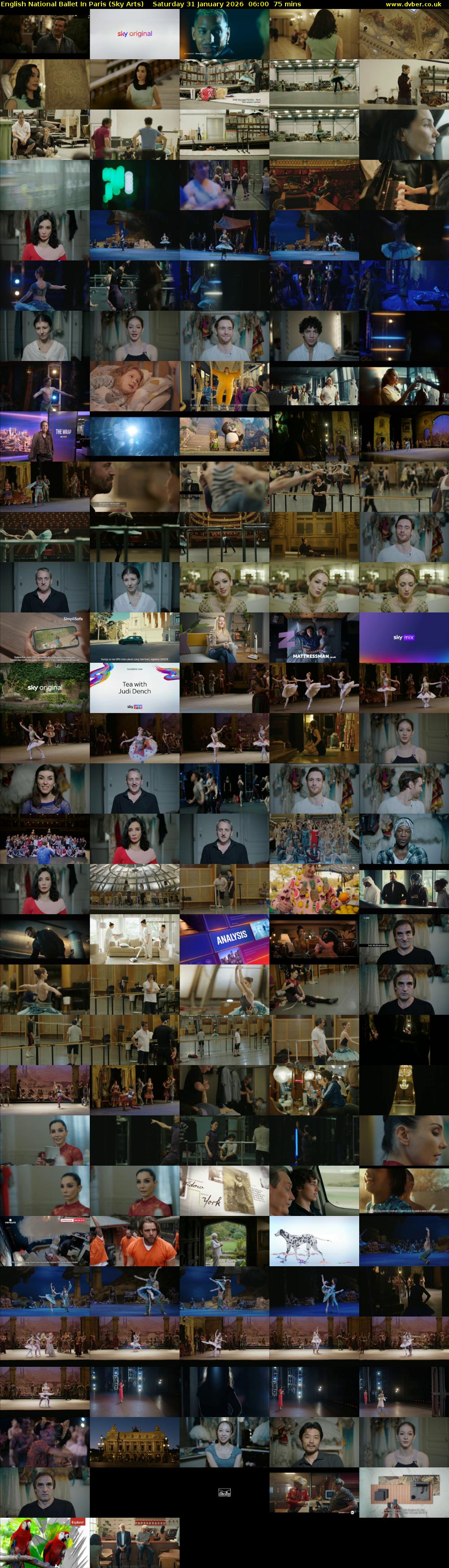 English National Ballet In Paris (Sky Arts) Saturday 31 January 2026 06:00 - 07:15