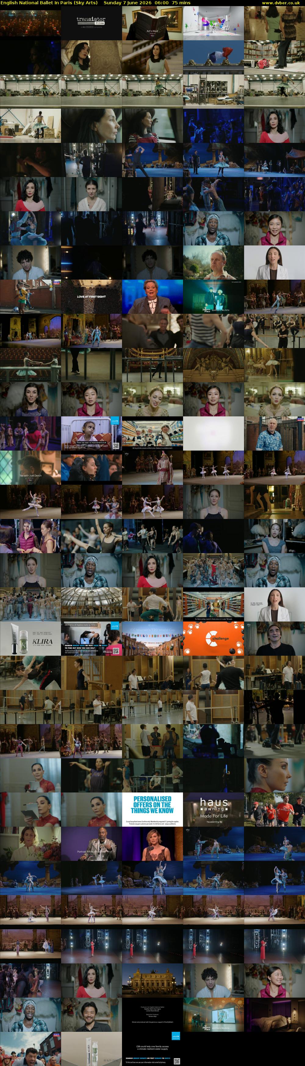 English National Ballet In Paris (Sky Arts) Sunday 7 June 2026 06:00 - 07:15