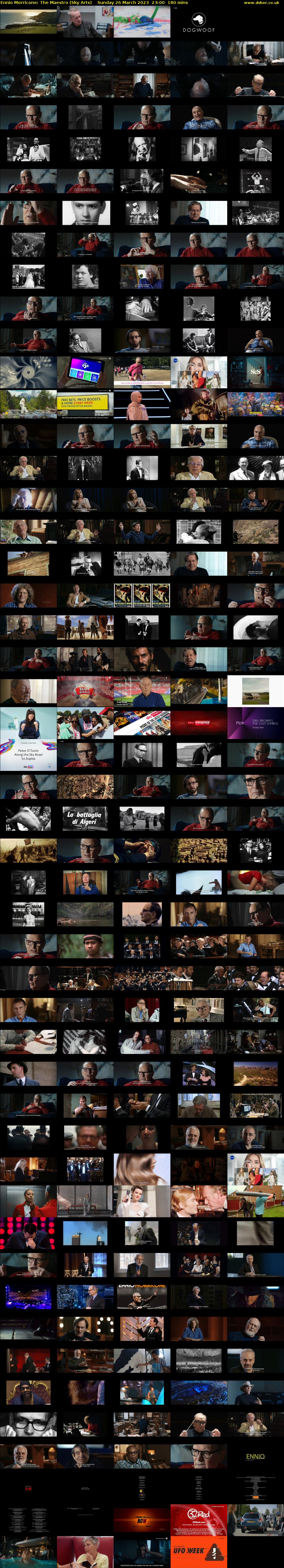 Ennio Morricone: The Maestro (Sky Arts) Sunday 26 March 2023 23:00 - 02:00
