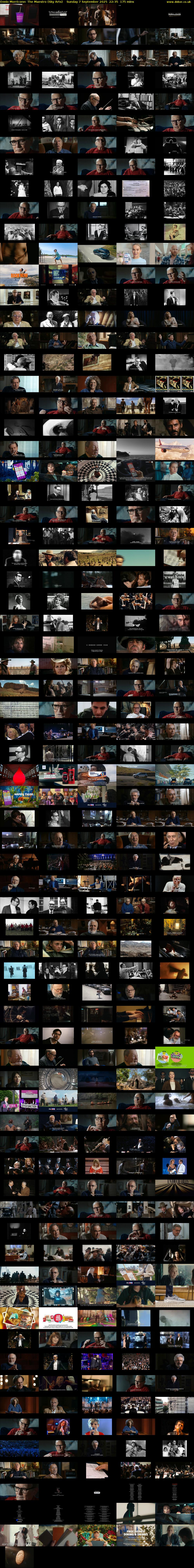 Ennio Morricone: The Maestro (Sky Arts) Sunday 7 September 2025 22:35 - 01:30