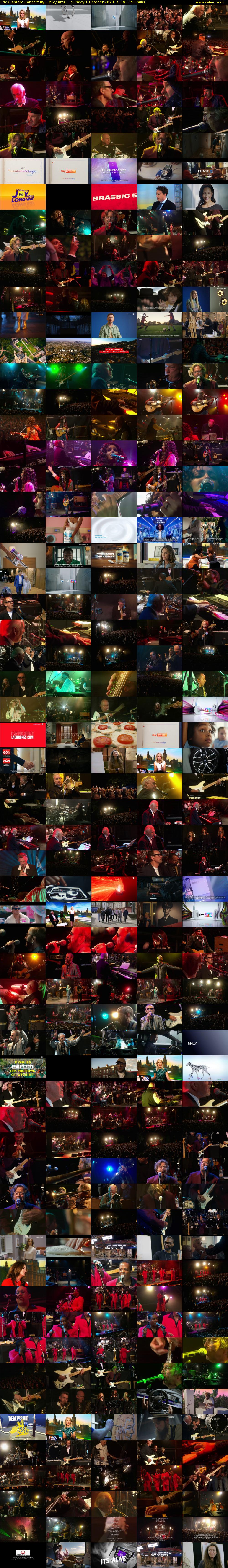 Eric Clapton: Concert By... (Sky Arts) Sunday 1 October 2023 23:20 - 01:50