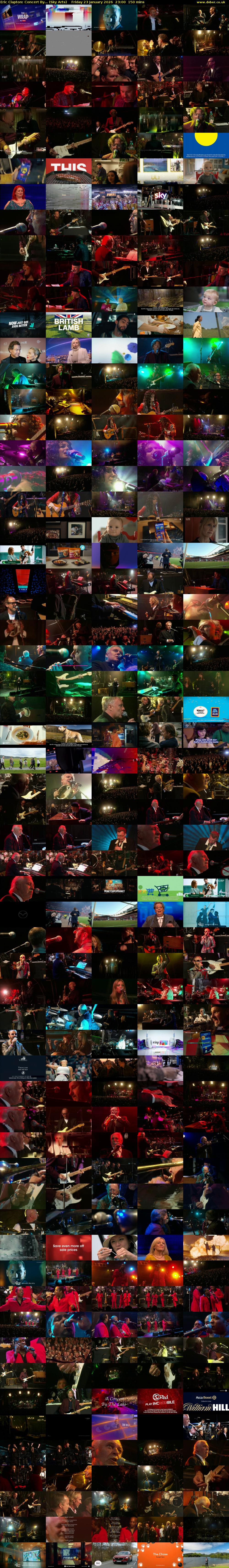 Eric Clapton: Concert By... (Sky Arts) Friday 23 January 2026 23:00 - 01:30