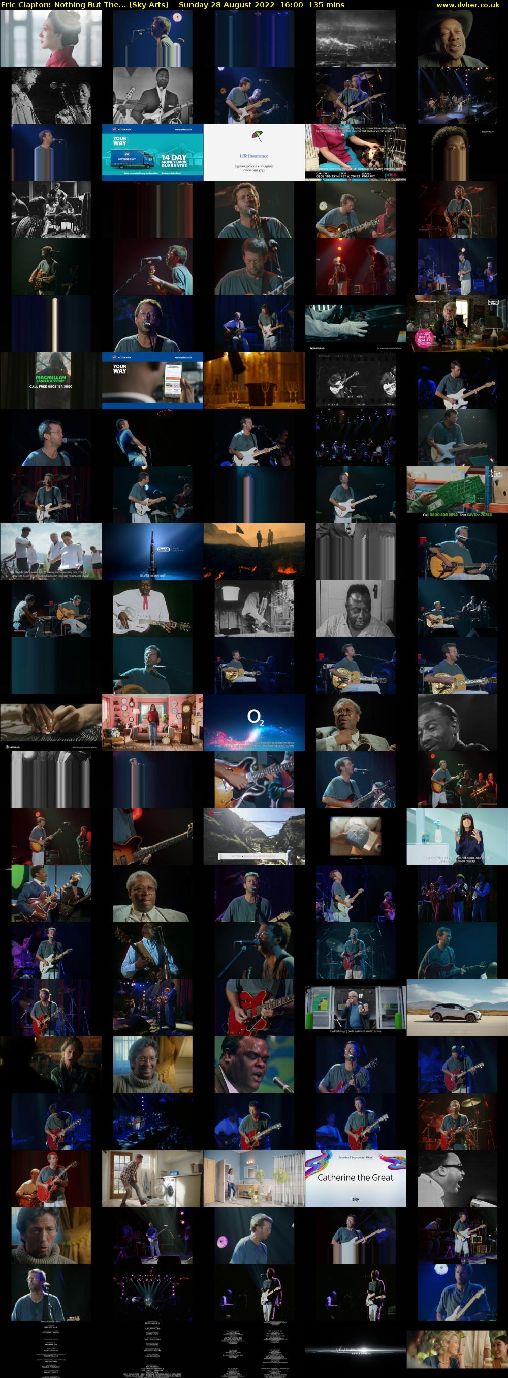 Eric Clapton: Nothing But The... (Sky Arts) Sunday 28 August 2022 16:00 - 18:15