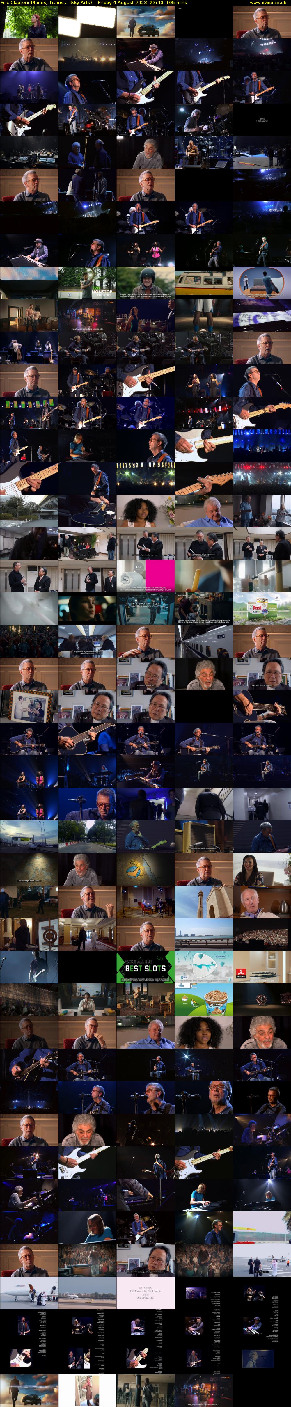 Eric Clapton: Planes, Trains... (Sky Arts) Friday 4 August 2023 23:40 - 01:25